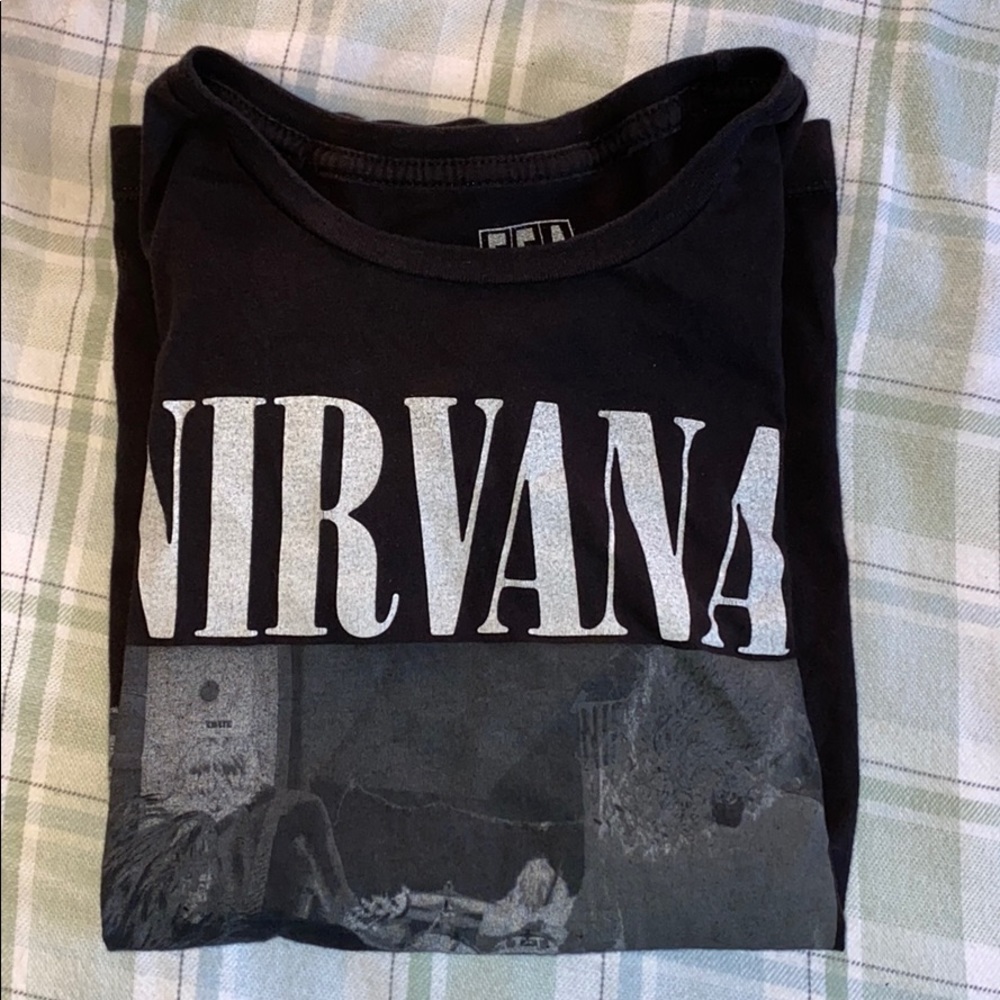 Nirvana “bleach” black shirt